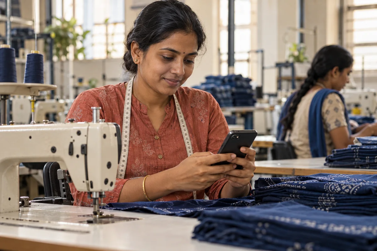 Illustrative garment worker profile